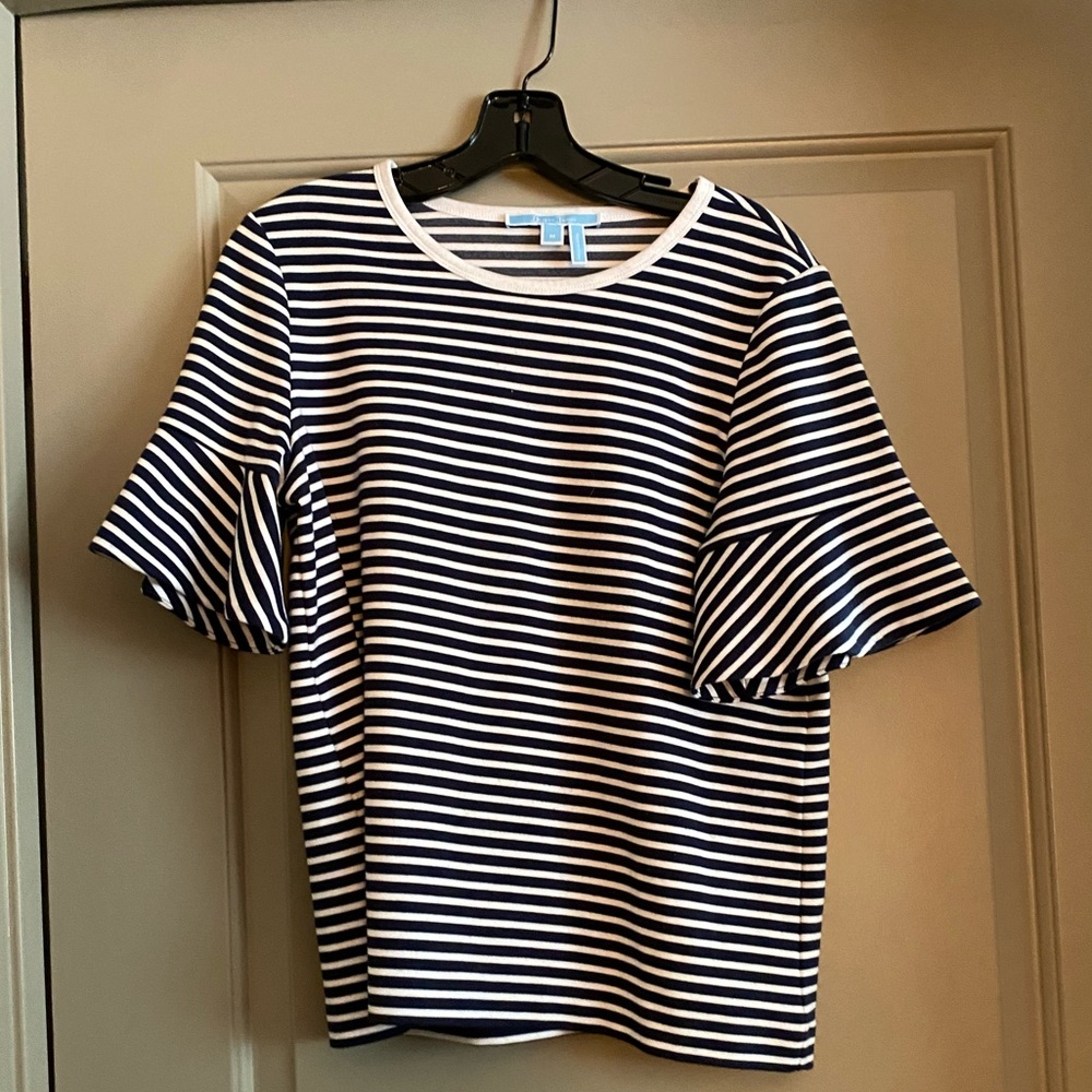 Draper James stripes ponte top